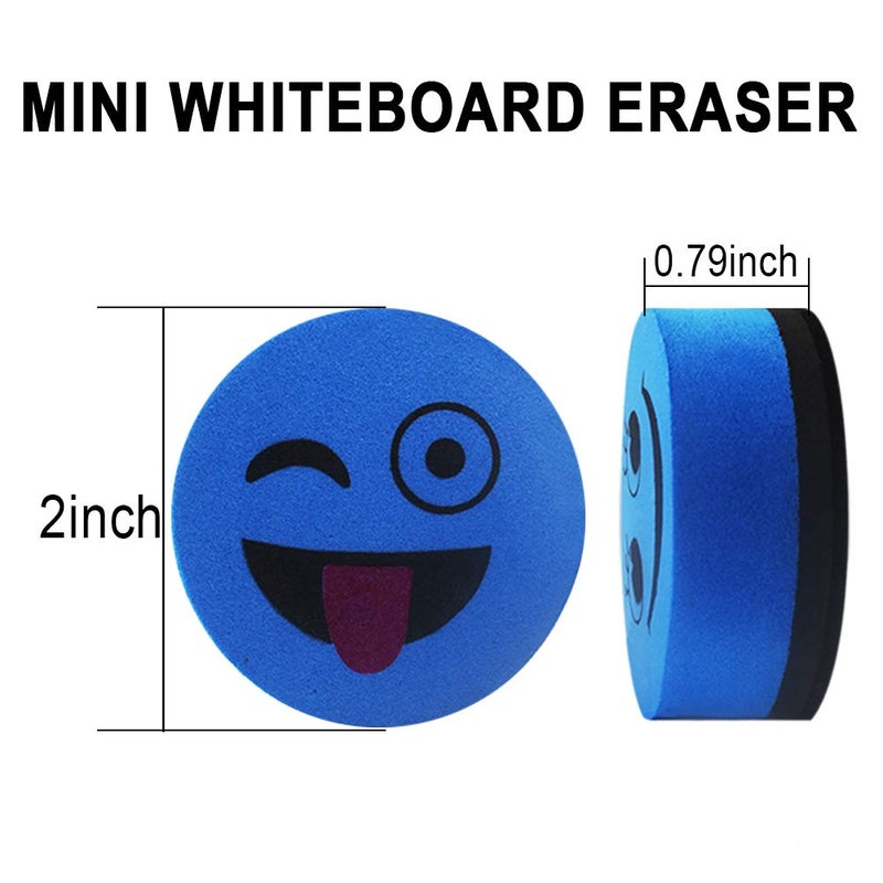 Heqishun 40 Pack Magnetic Whiteboard Erasers Dry Eraser Cleaner for Classroom, Office (Blue, 2 inch) - Image 3